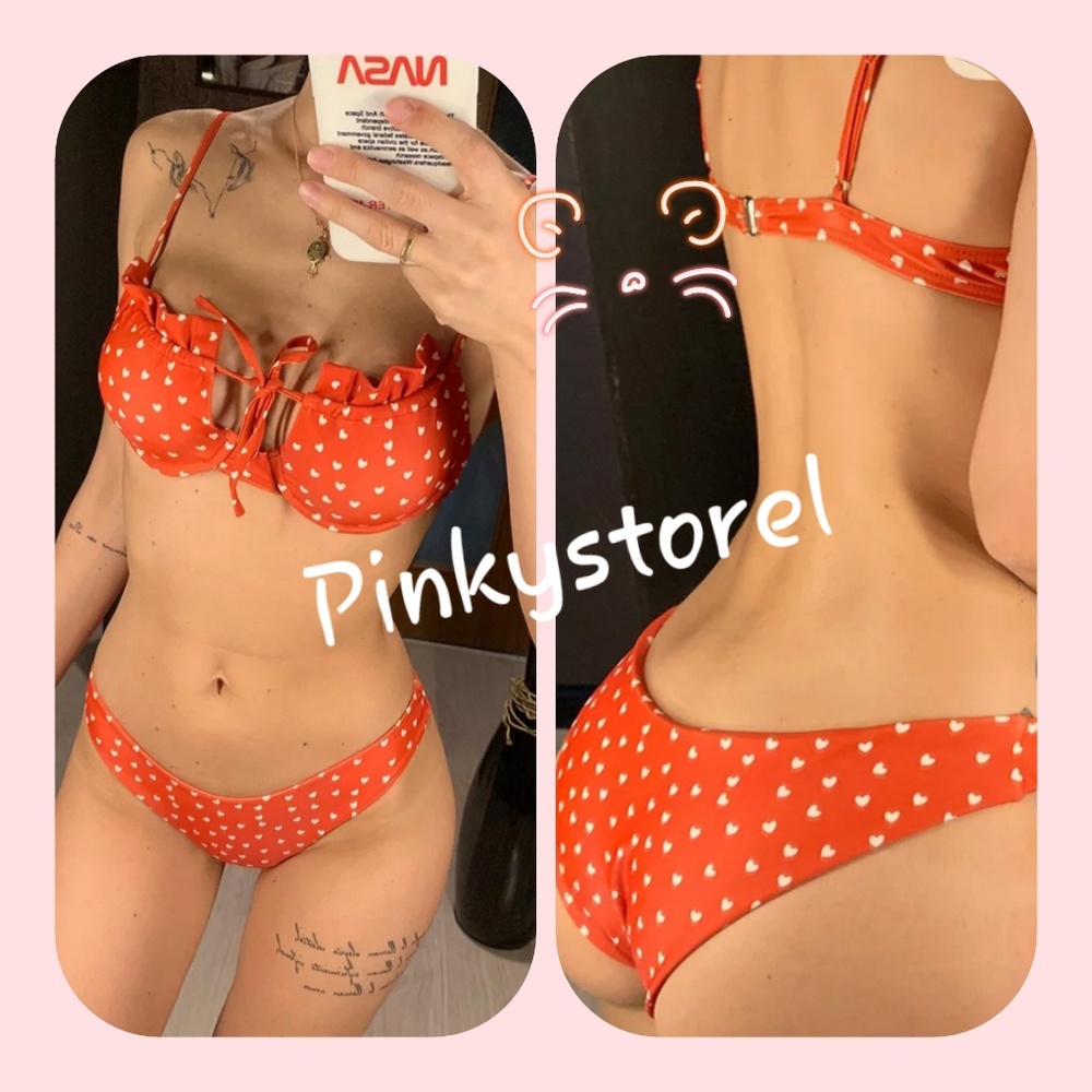 ❤New Heart Triangle Bikini ❤ - Picture 7 of 8